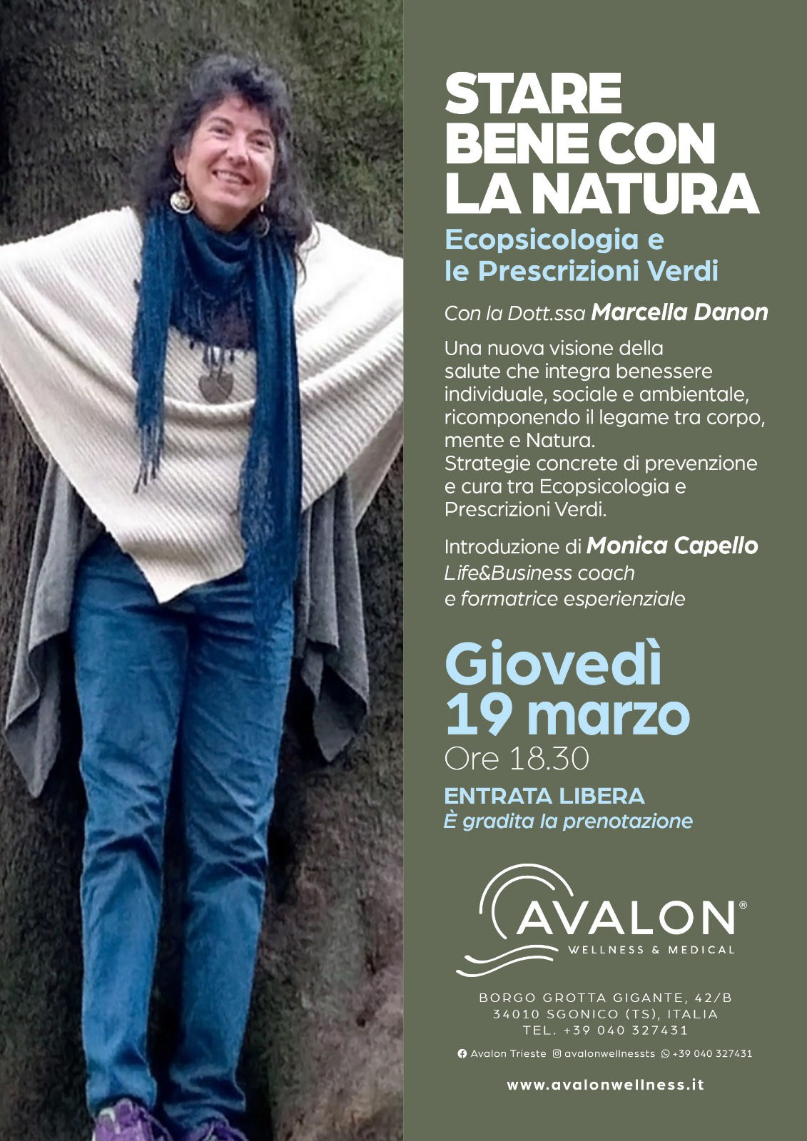  Ecopsicologia e Prescrizioni Verdi a Trieste con la dott.ssa Marcella Danon