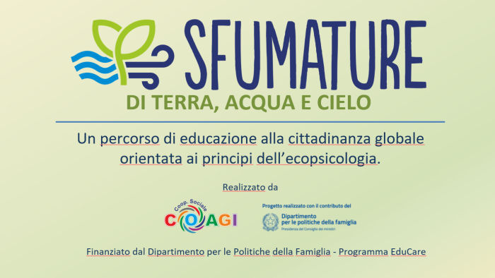 Sfumature di terra, acqua e cielo - Progetto di Ecopsicologia Applicata rivolto all’infanzia e all’adolescenza